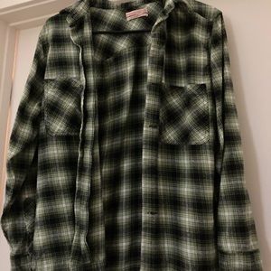 Urban Outfitters Green Plaid Flannel
